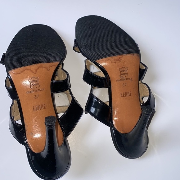 Vintage 1990s‎ Todd Oldham Springolator leather heels, black patent leather - Picture 7 of 12